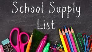  7th Grade Supply List 2023-24